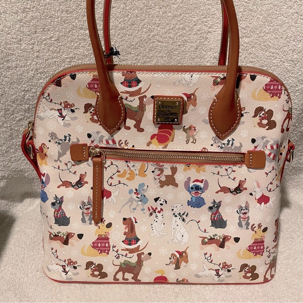 Dooney & Bourke Disney Santa Paws Satchel NWT
